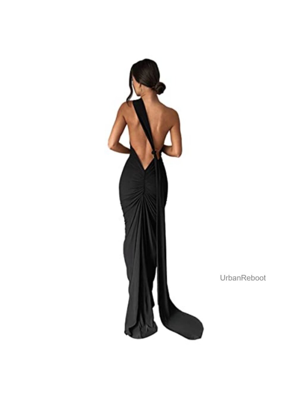 Women's Sleeveless Open Back Maxi Dress Bodycon Formal Cocktail Party - Picture 1 of 6